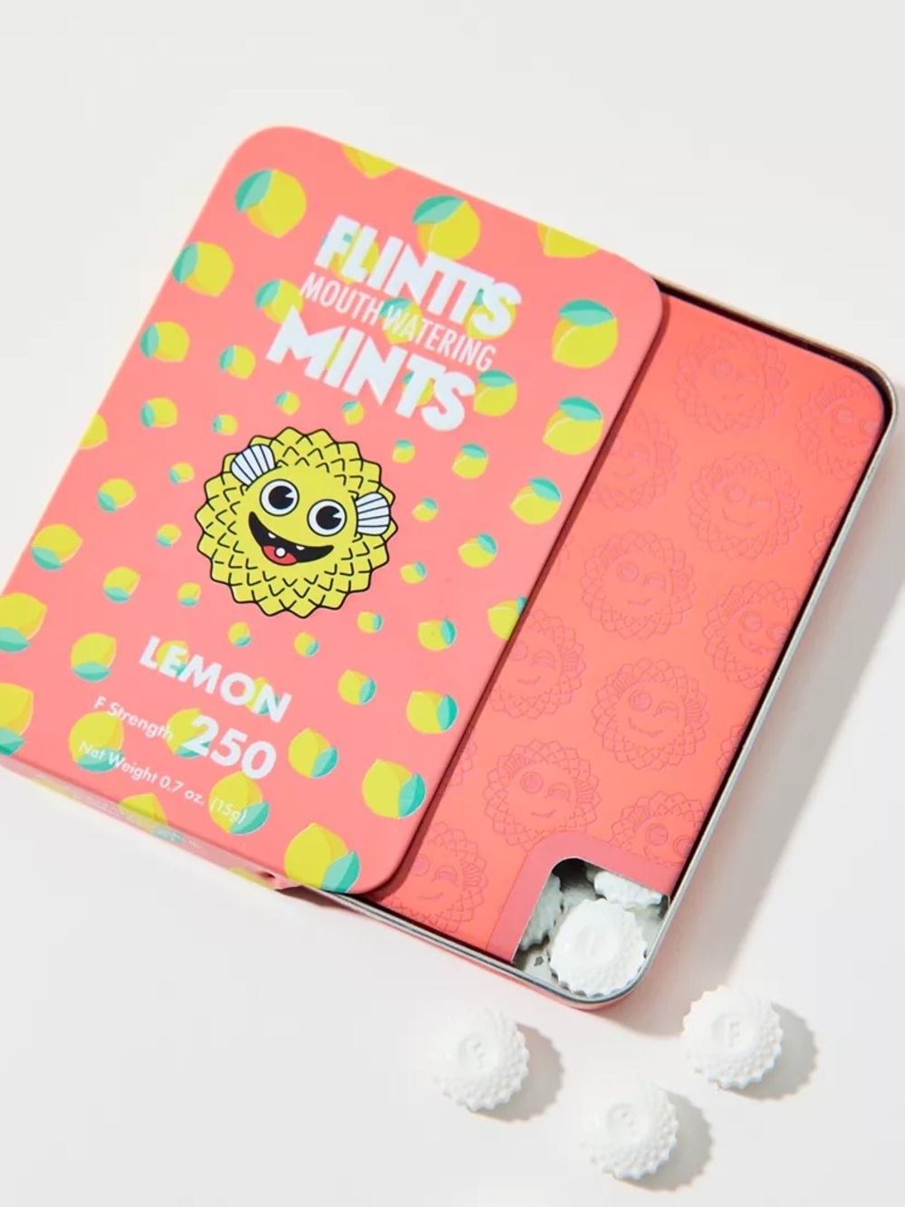 Flintts Mints - Lemon (1 tin) - NEW!! As seen on TikTok    candy health beauty